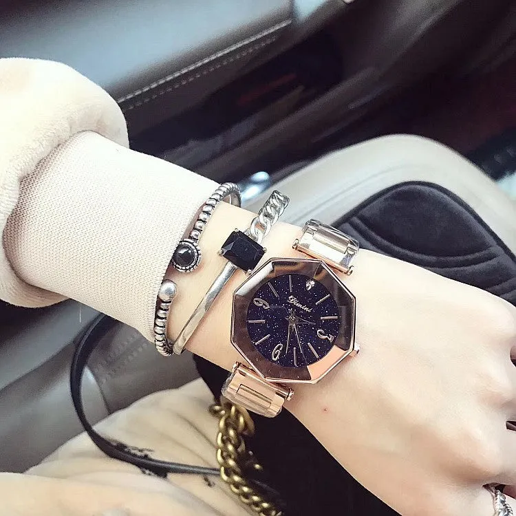 Starry Dial Rhinestone Women's Watch