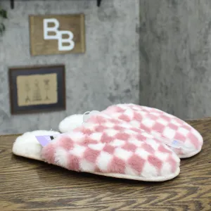 Stars Above Women's Emily Puff Scuff Slippers 88645979 Blush Checker L