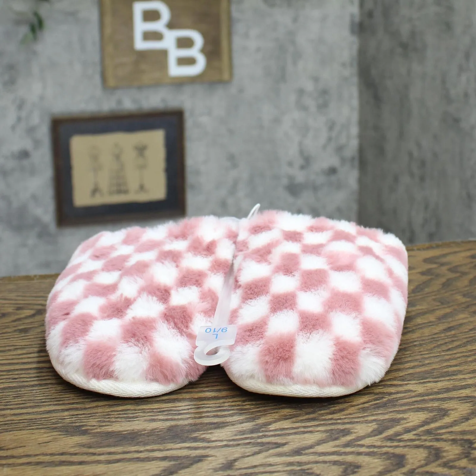Stars Above Women's Emily Puff Scuff Slippers 88645979 Blush Checker L