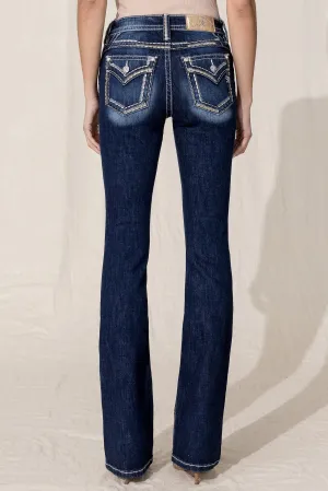 Static Saddle Stitch Bootcut Jean