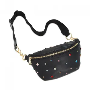 Steve Madden Women's Rhinestone Sparkle Belt Bag
