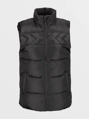 Stone Castine Puff Vest - BLACK
