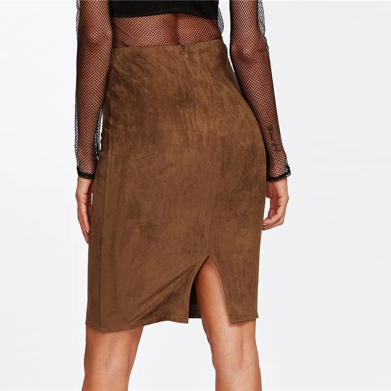 Suede Skirt