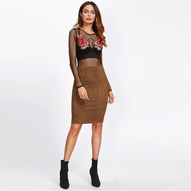 Suede Skirt