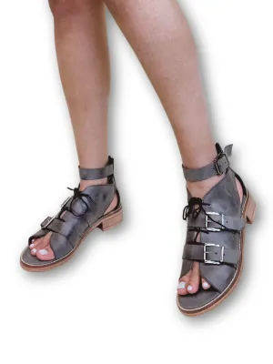 Sunchaser Black Block Heel Sandal