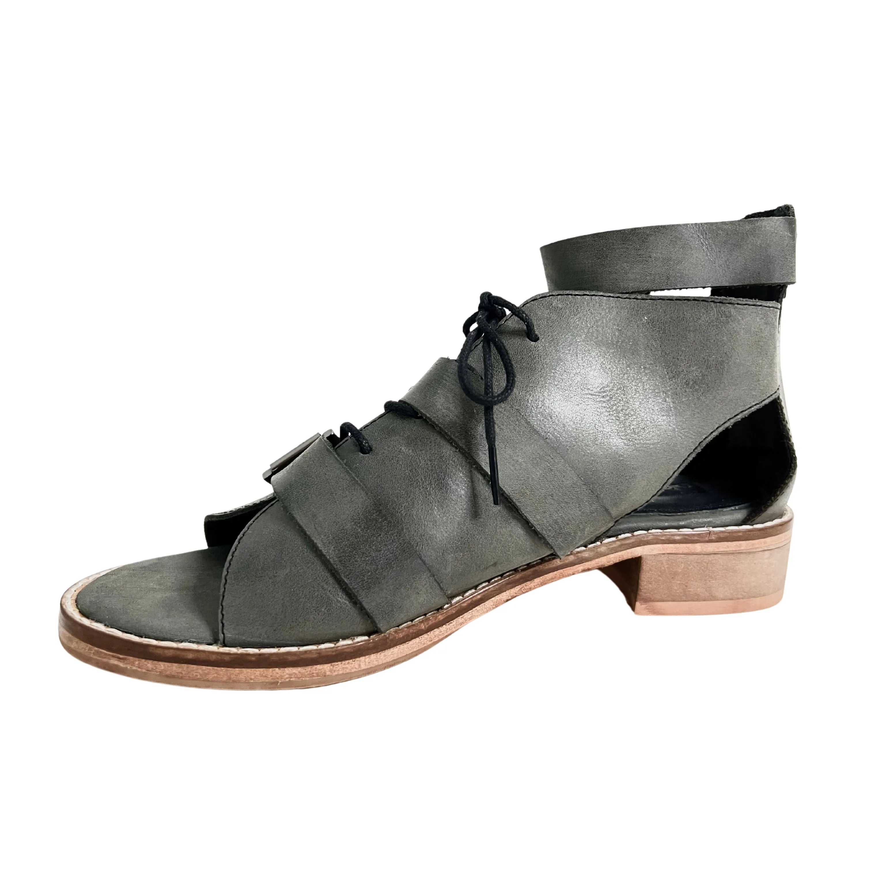 Sunchaser Black Block Heel Sandal