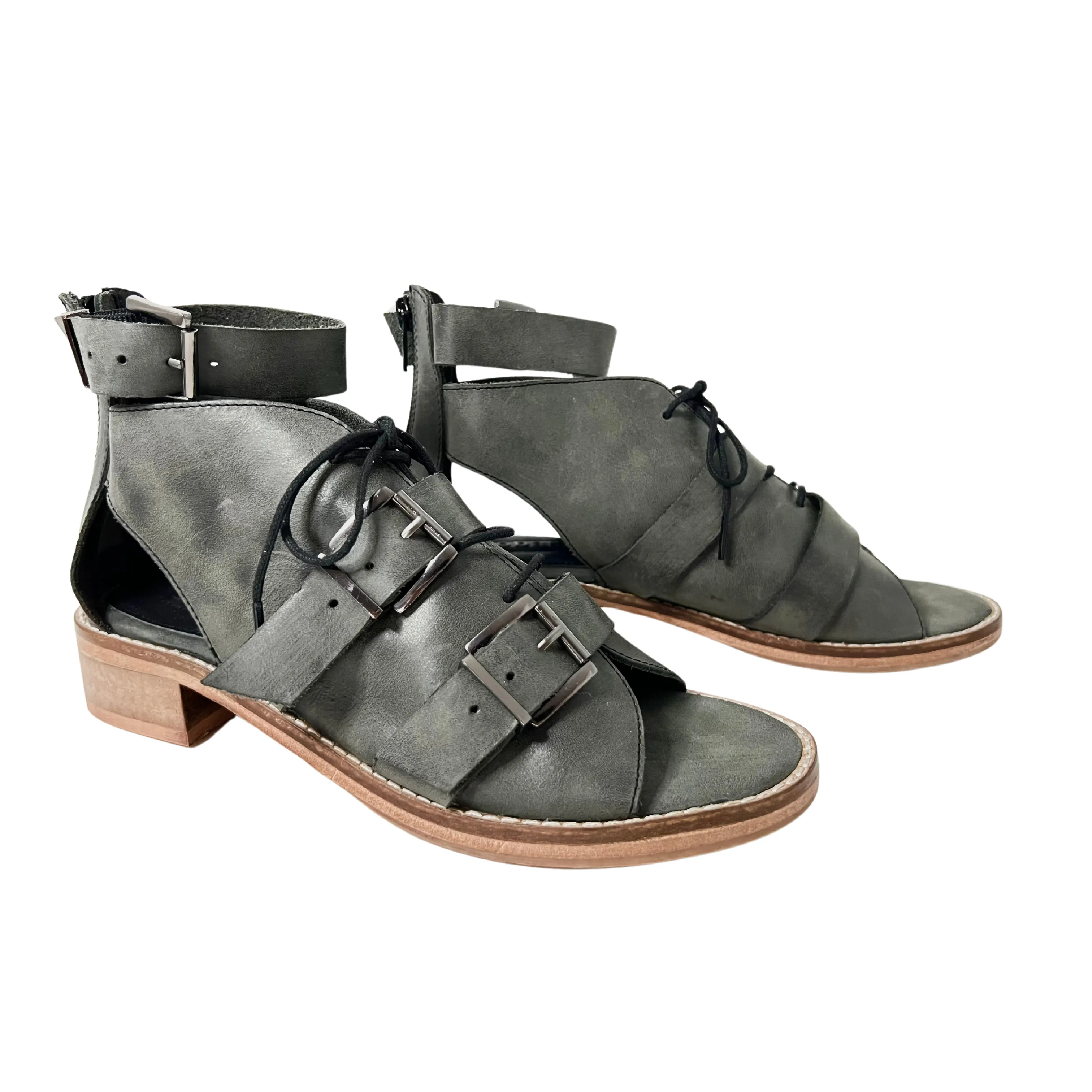 Sunchaser Black Block Heel Sandal