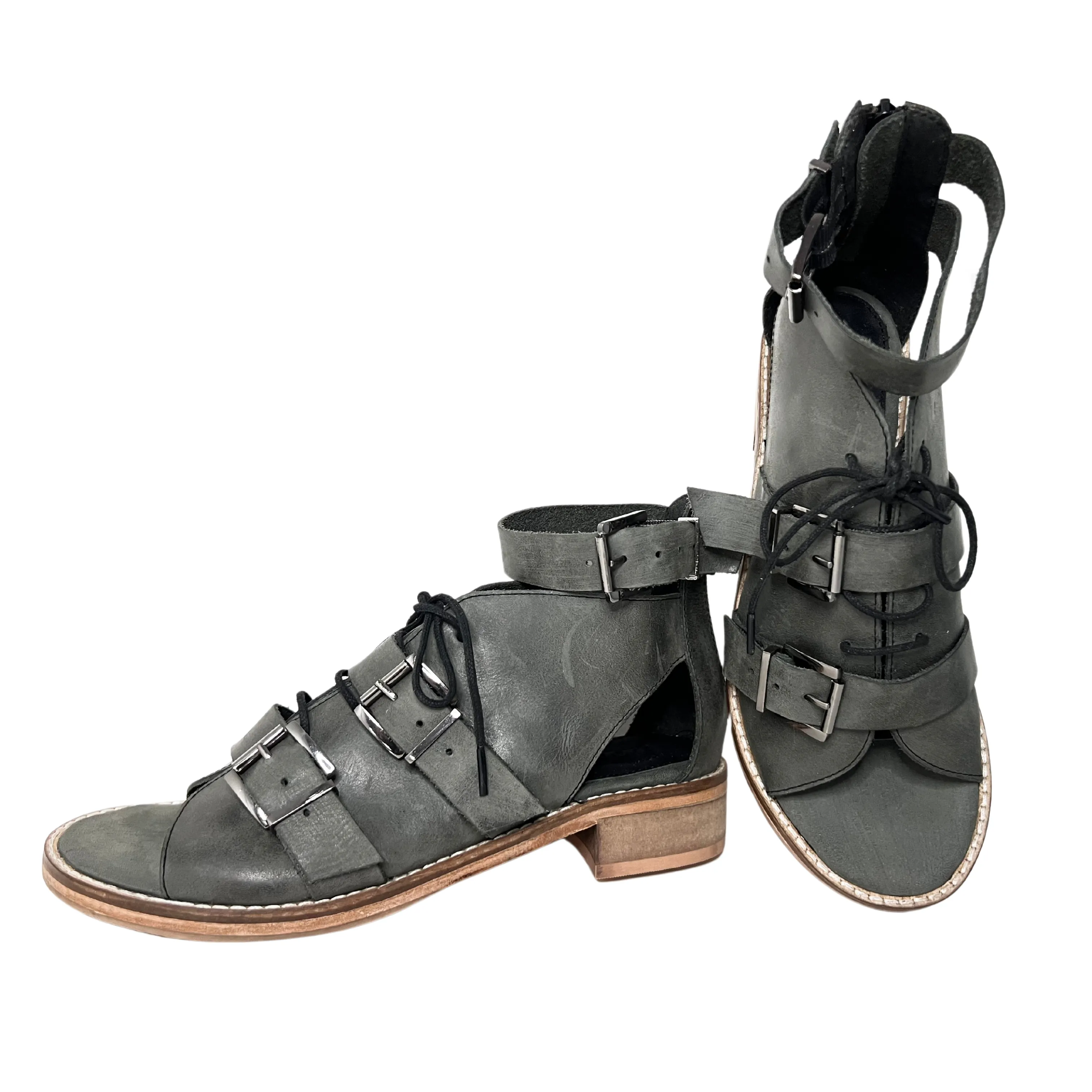 Sunchaser Black Block Heel Sandal