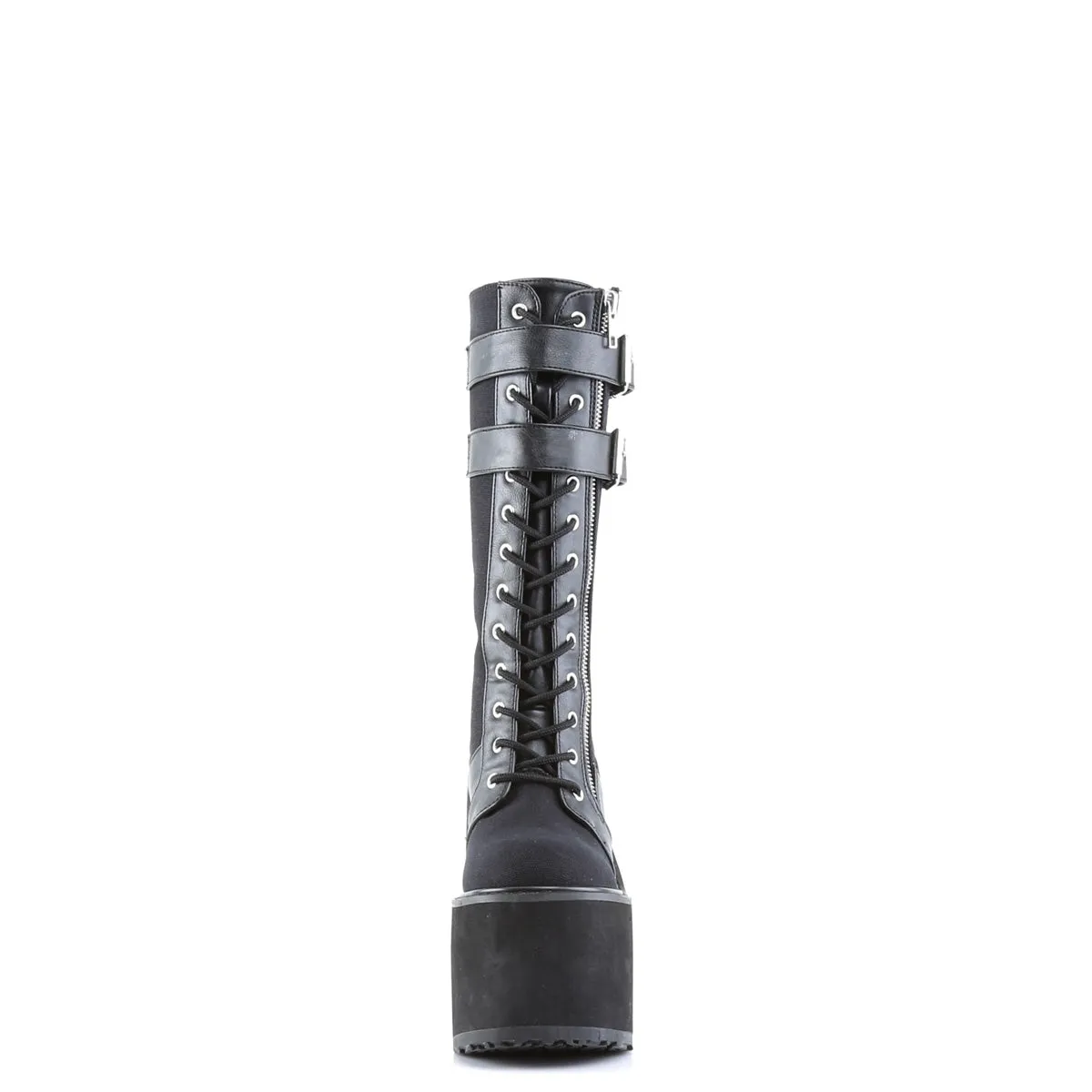 SWING-221  Black Canvas-Vegan Leather