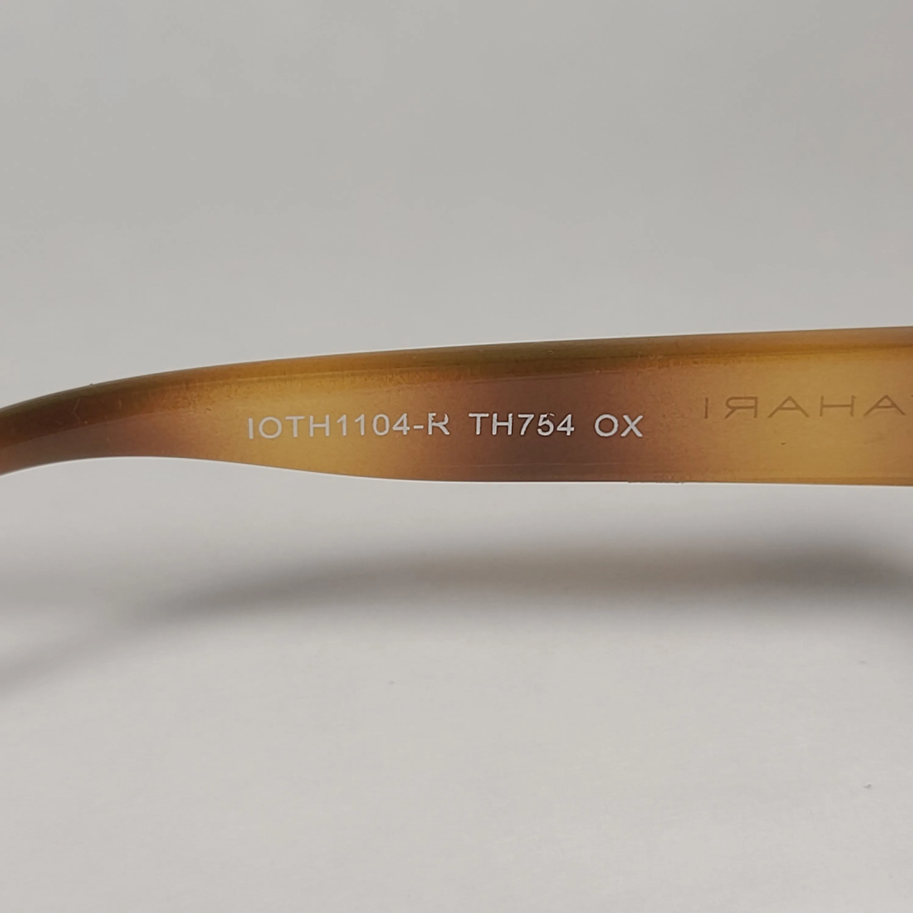 Tahari Oval Sunglasses Black And Light Havana Frame Rhinestone Temples Smoke Lens TH754 OX