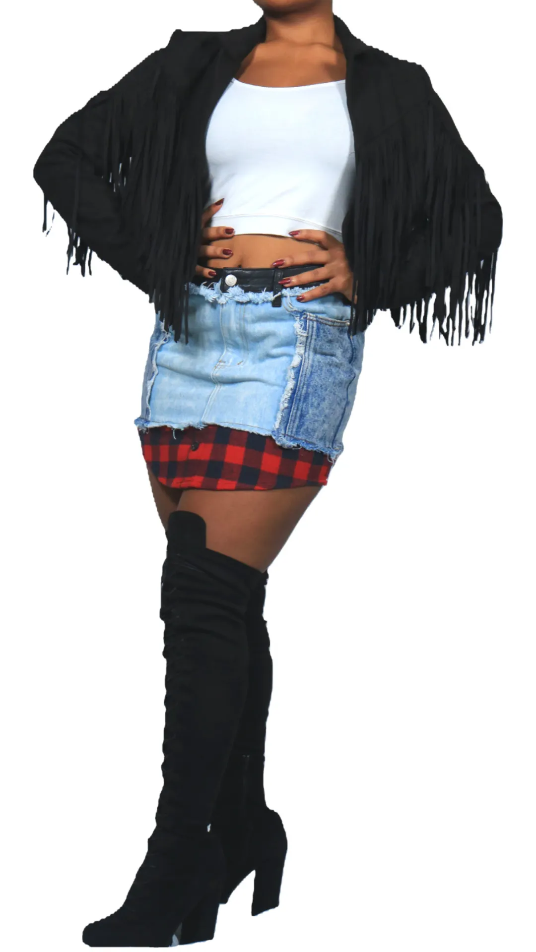 Tasseled Suede Jacket