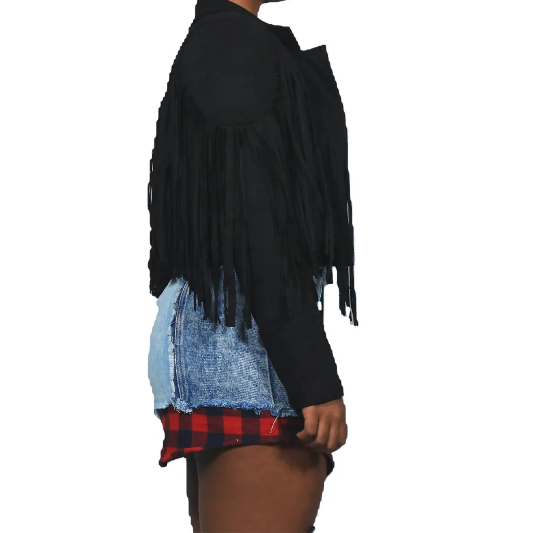 Tasseled Suede Jacket