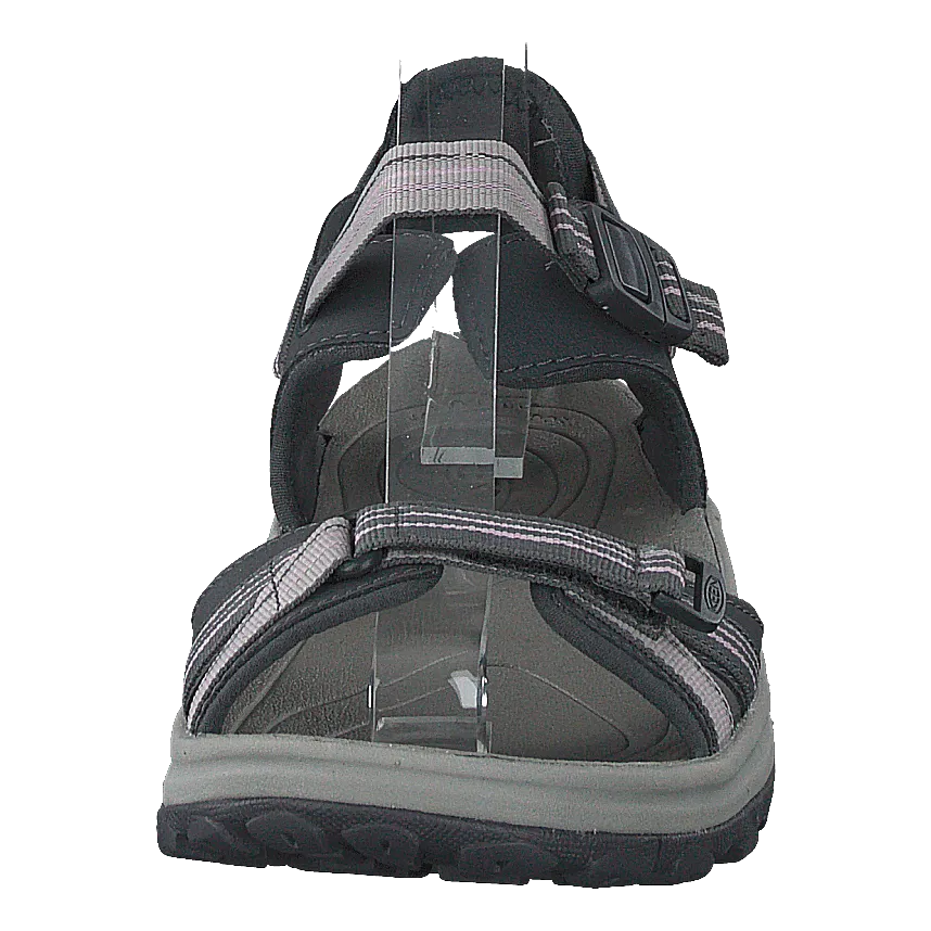 Terradora Ii Open Toe Sandal Dark Grey/dawn Pink