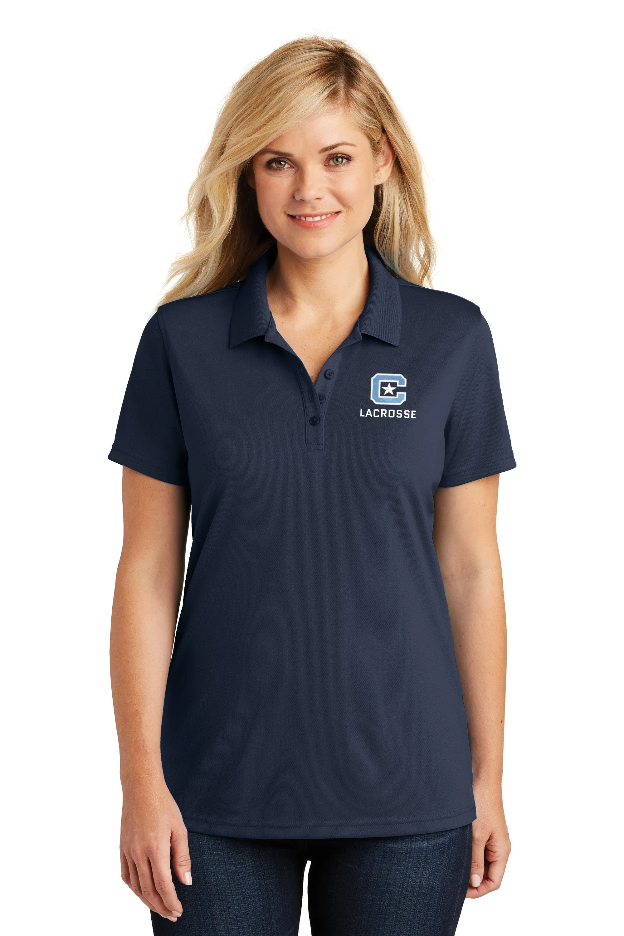The Citadel C, Club Sport-Lacrosse, Ladies UV Micro-Mesh Polo