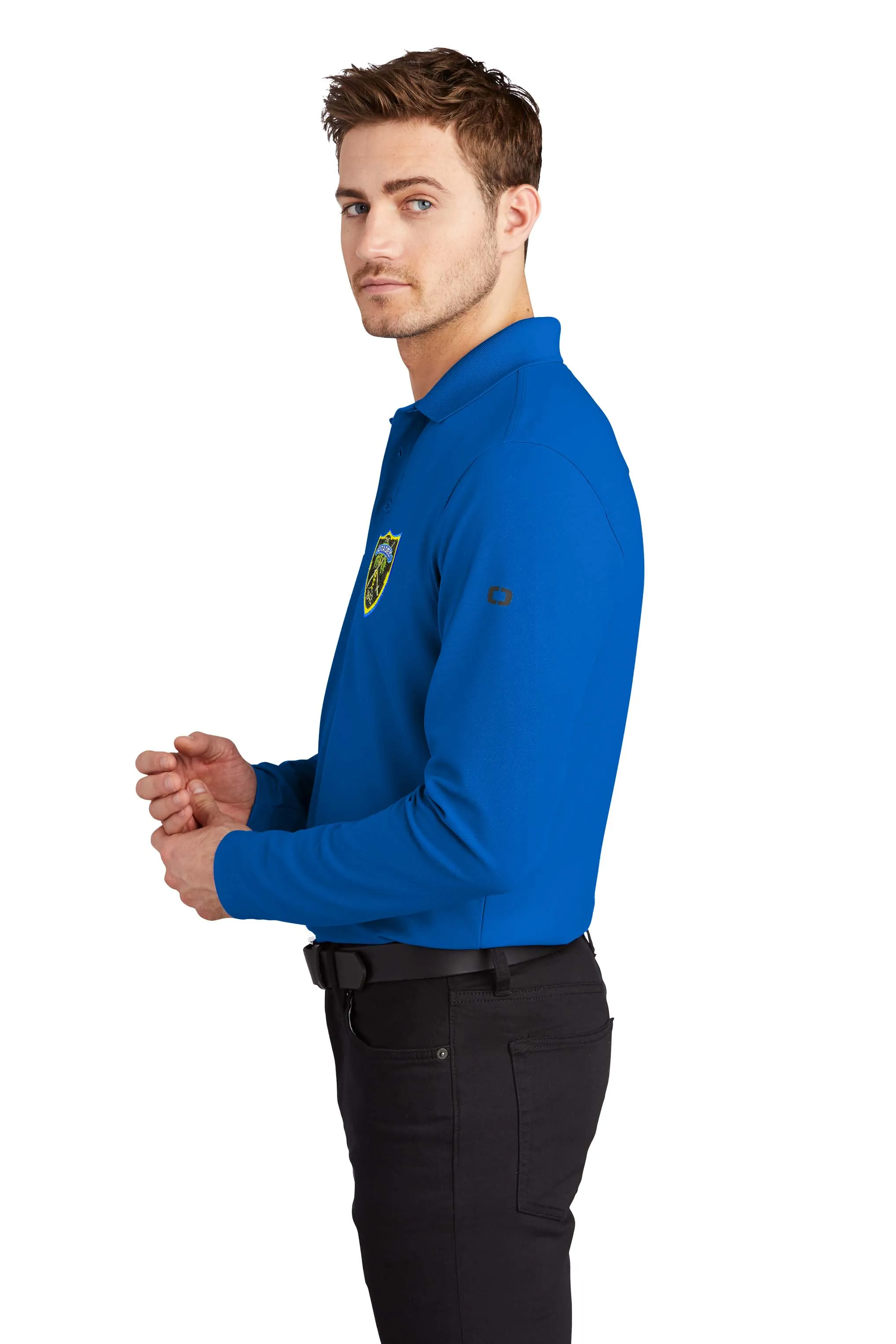 The Citadel Shield OGIO Men's Long Sleeves Embroidery Polo