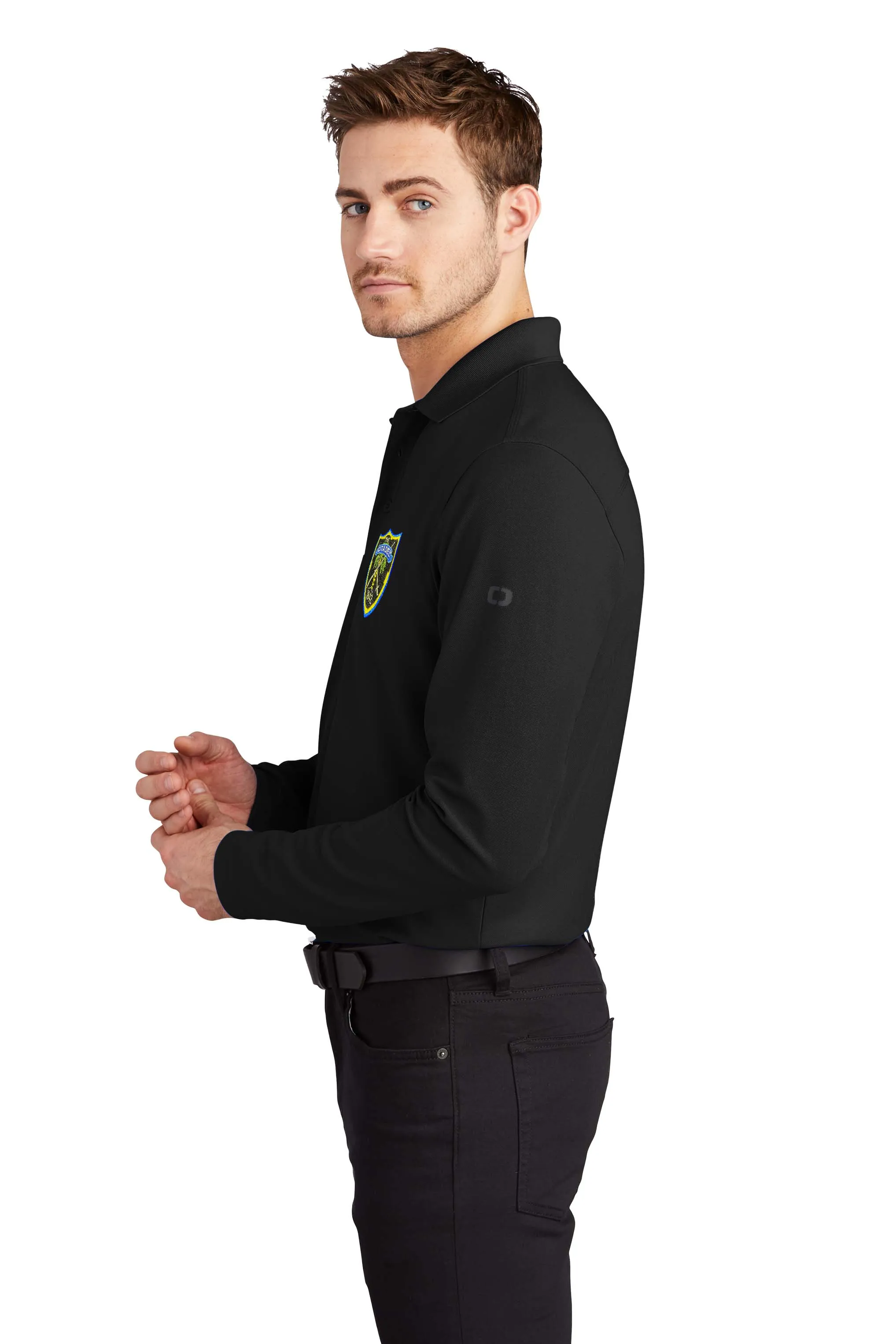 The Citadel Shield OGIO Men's Long Sleeves Embroidery Polo