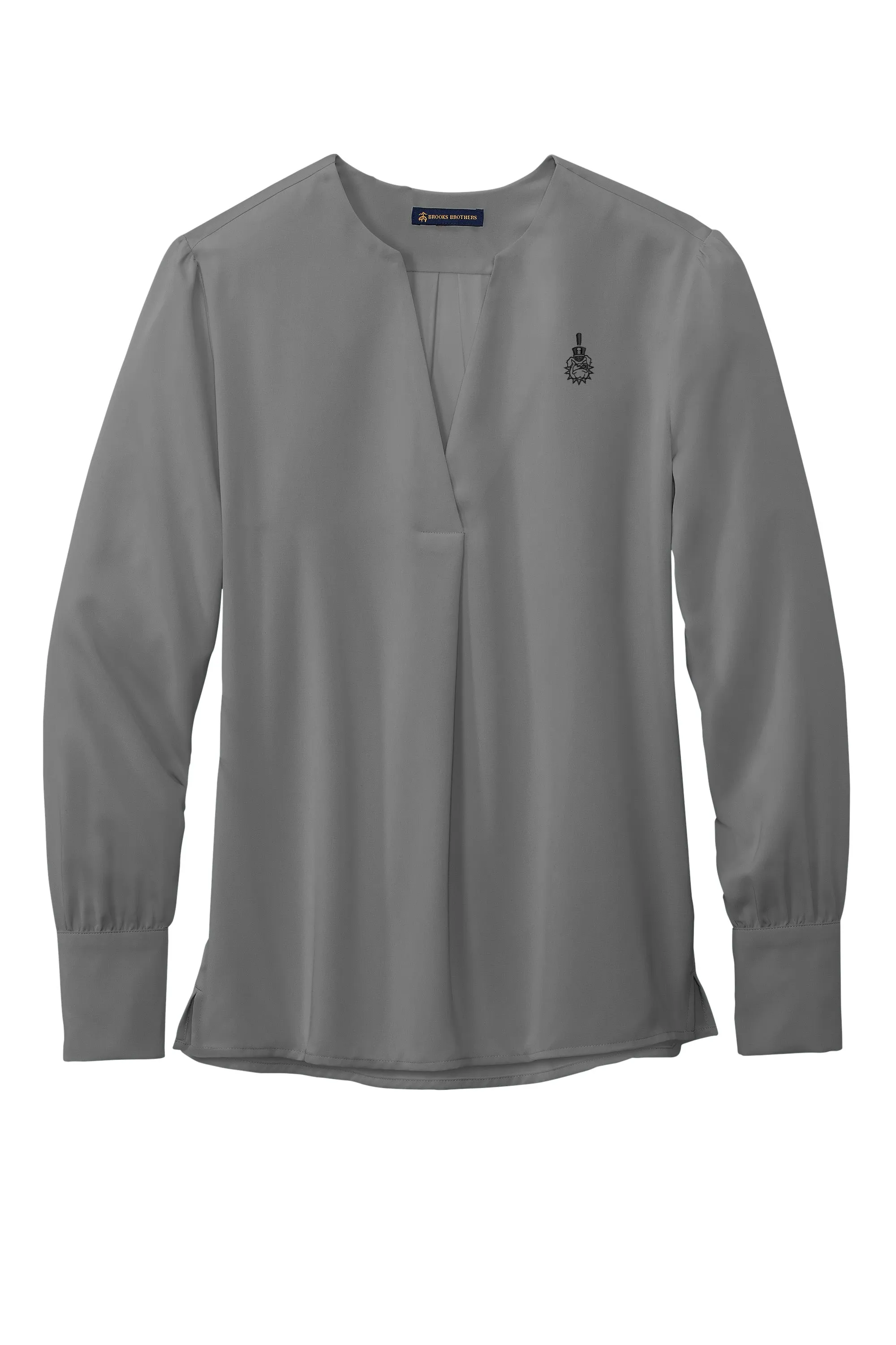 The Citadel,Spike, Brooks Brothers® Women’s Open-Neck Satin Blouse