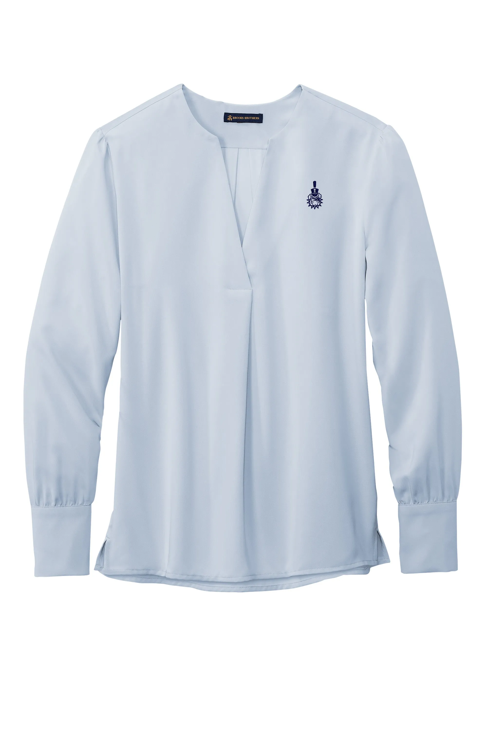 The Citadel,Spike, Brooks Brothers® Women’s Open-Neck Satin Blouse