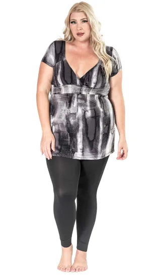 The Gray Rhinestones Top