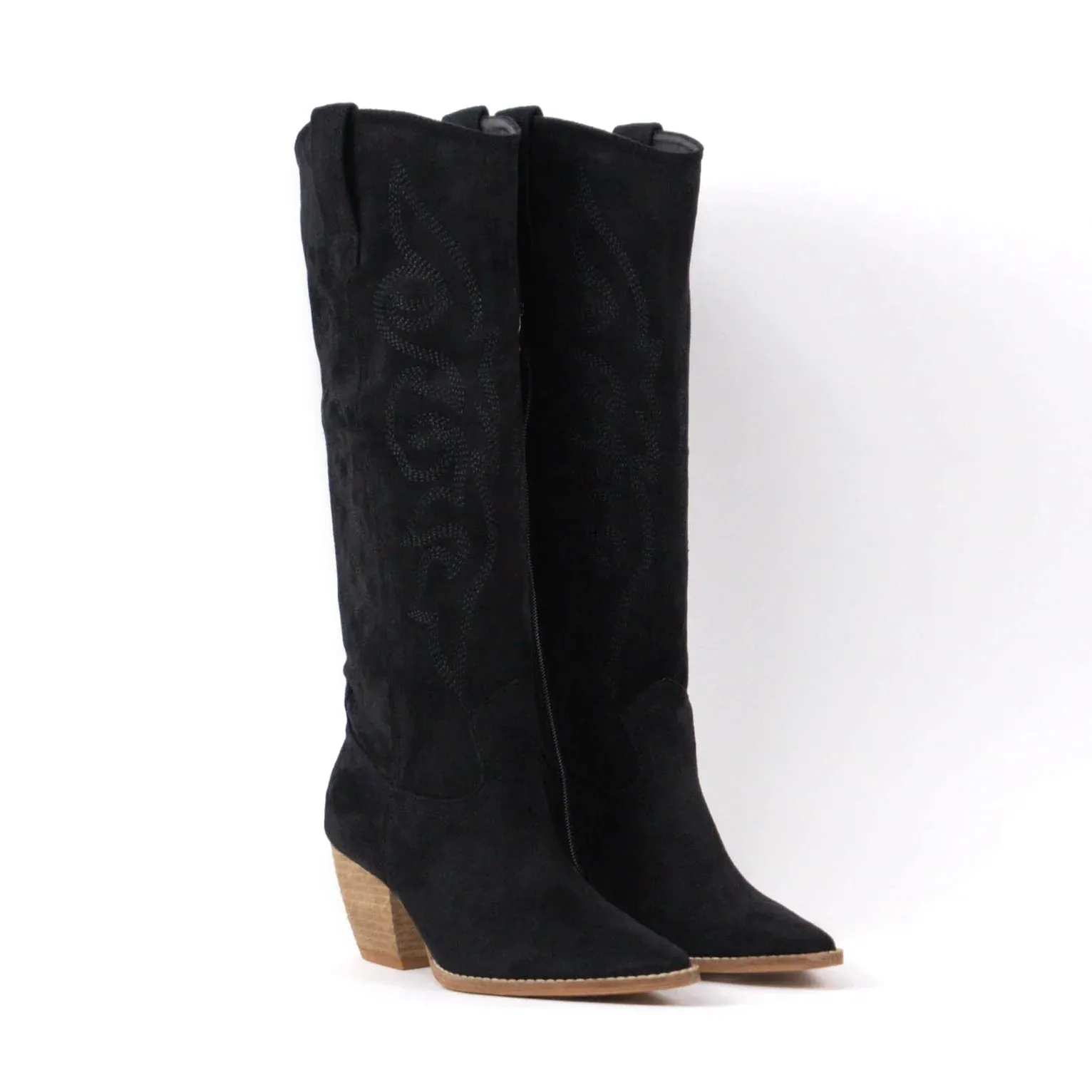 The Matilda Western Stitch Boot - Black
