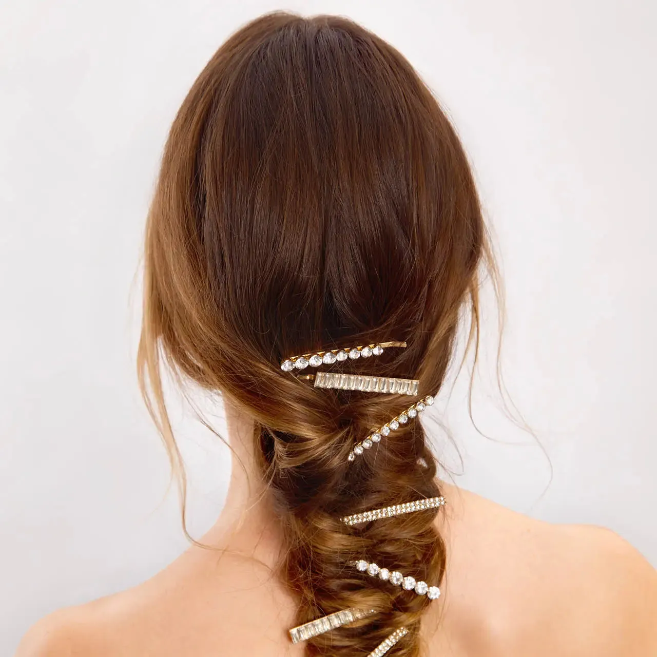 The Metal Rhinestone Bobby Pin Set (Set of 4)