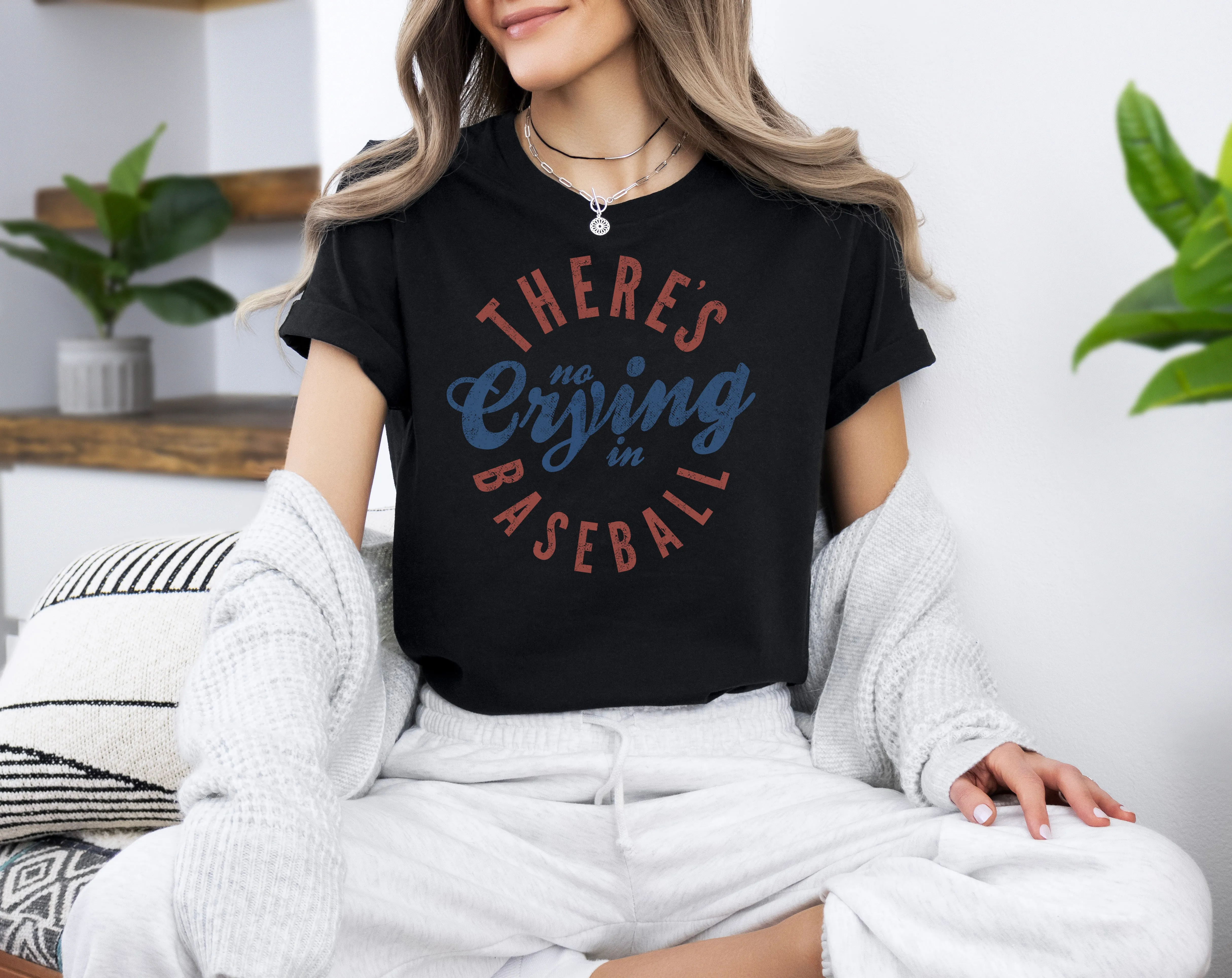 There's No Crying in Baseball - Bella   Canvas Unisex Adult Tee