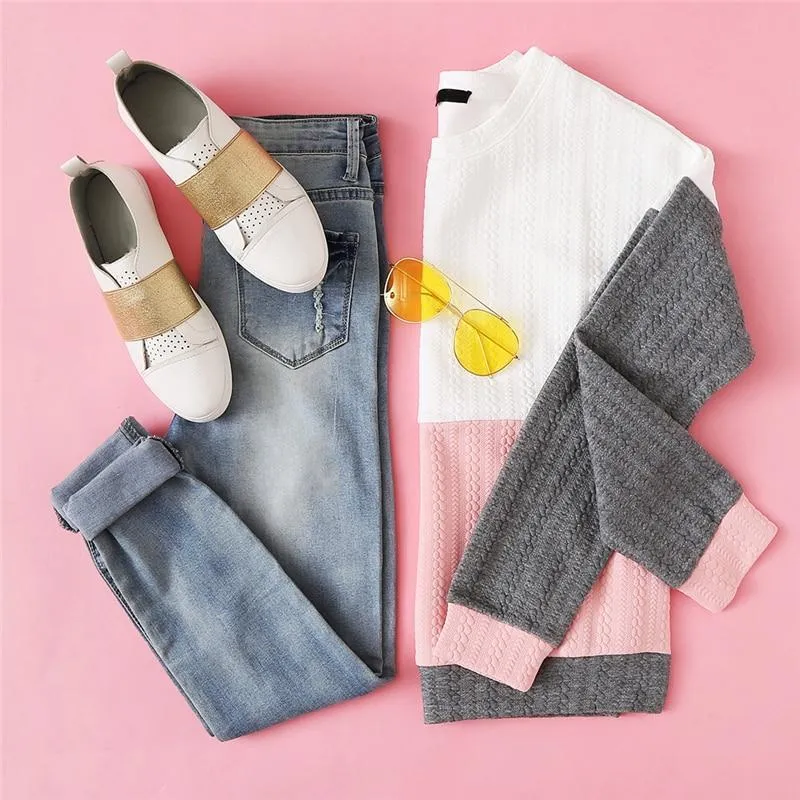 Three Tone Sweatshirt