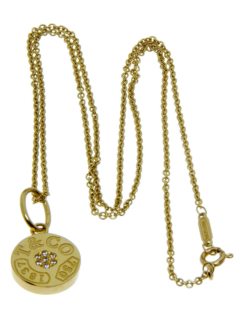 Tiffany & Co. 1837 Diamond Circle Pendant