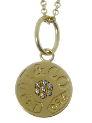Tiffany & Co. 1837 Diamond Circle Pendant