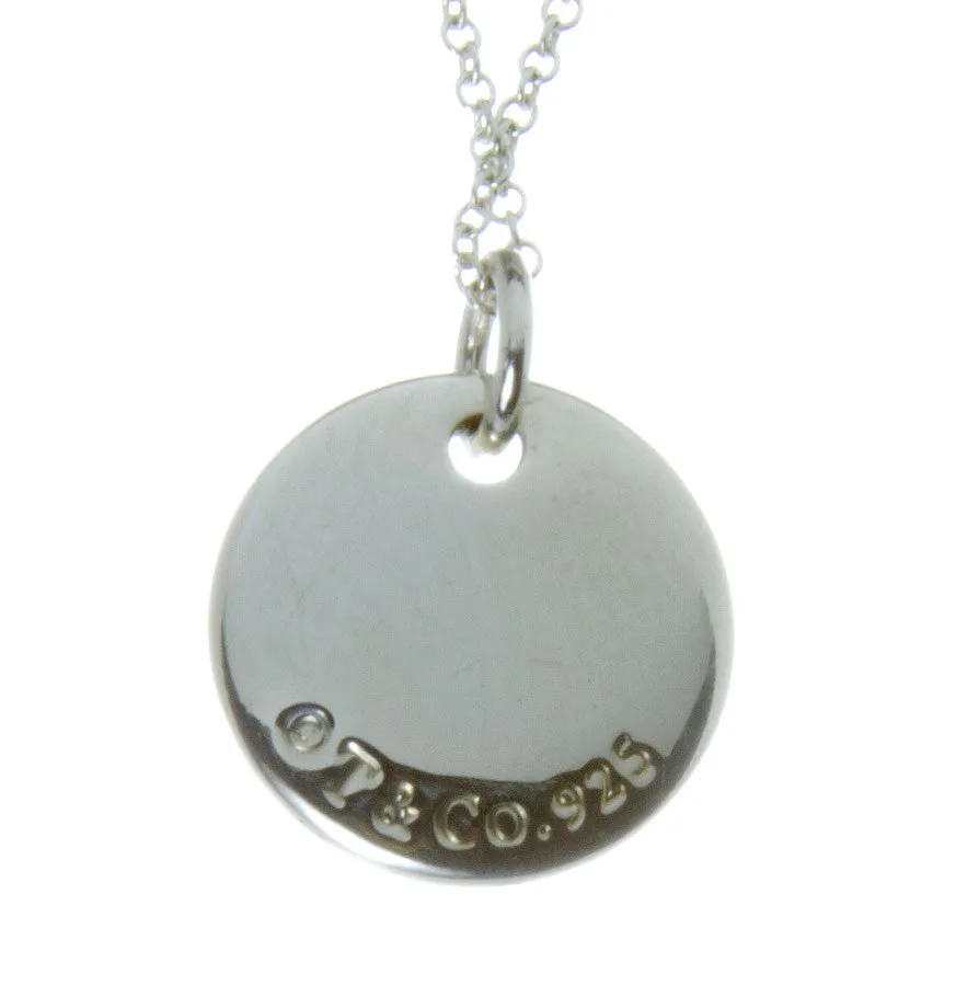 Tiffany & Co. Notes Alphabet "M" Disc Pendant