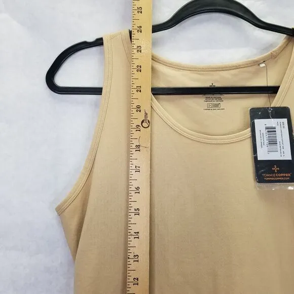 Tommie Copper® Women's XL Lower Back Support Tank Nude Beige Stretch Support NEW