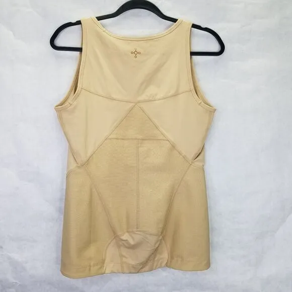 Tommie Copper® Women's XL Lower Back Support Tank Nude Beige Stretch Support NEW