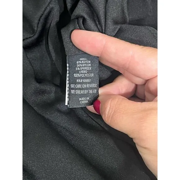 Torrid Women's Black Half Zip Peplum Moto Military Bomber Jacket SIZE 00
