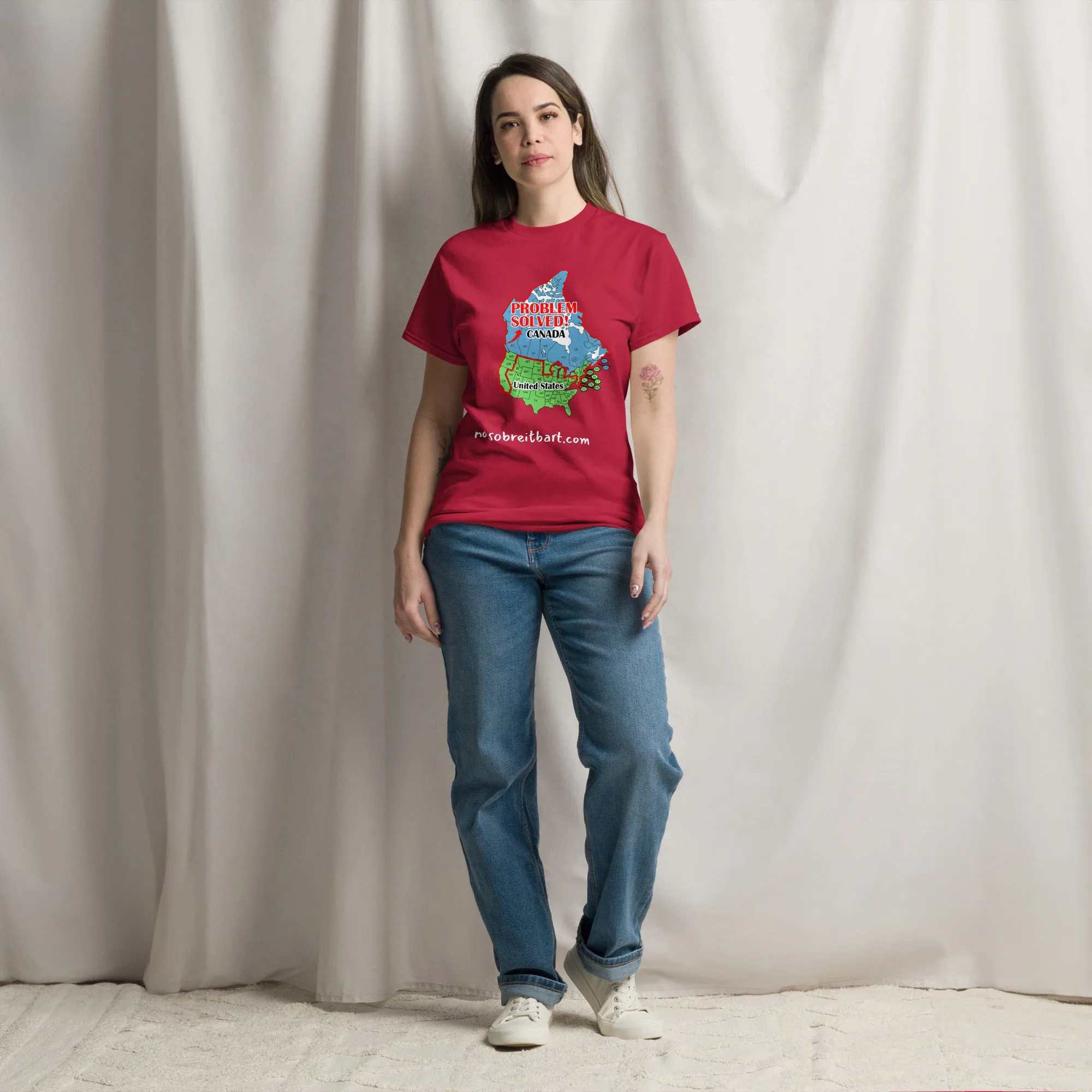 Trump Problem Solved.  Blue States Secede to Canada Unisex classic tee