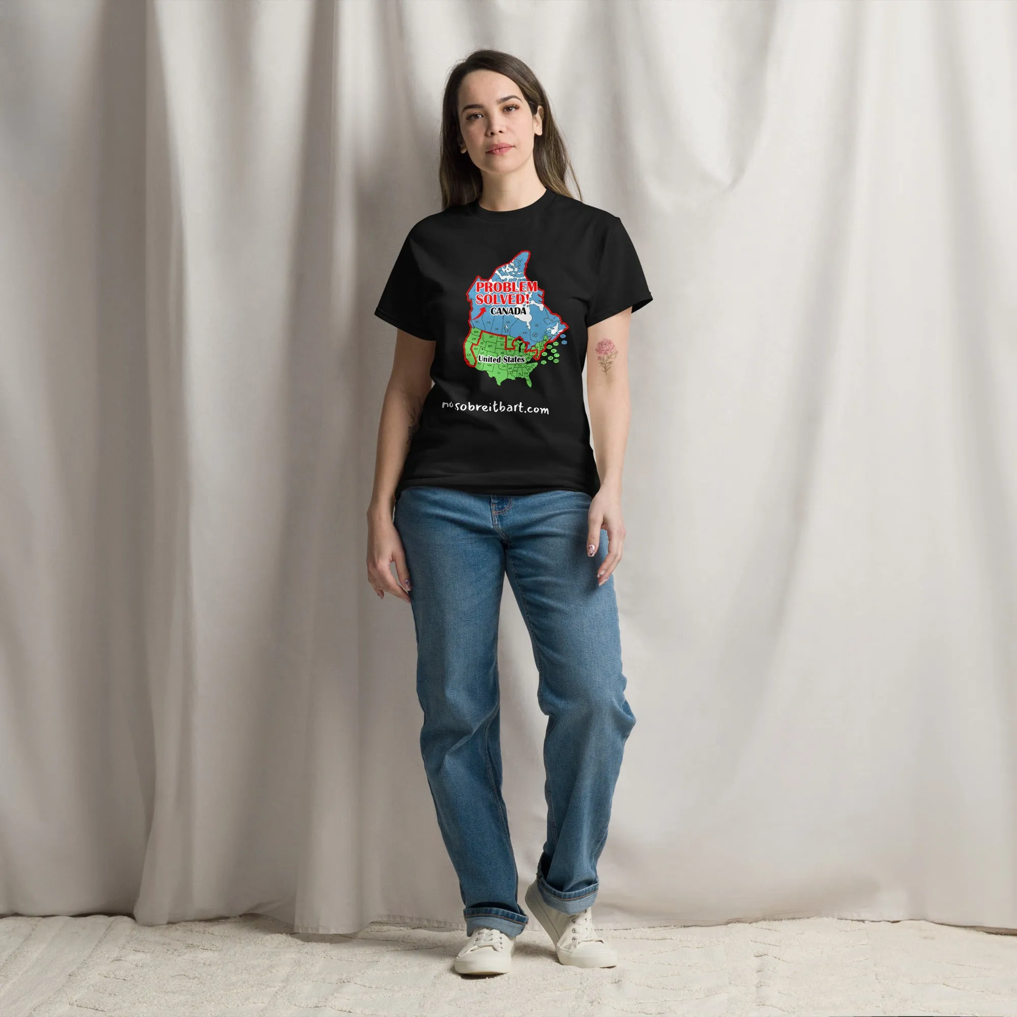 Trump Problem Solved.  Blue States Secede to Canada Unisex classic tee