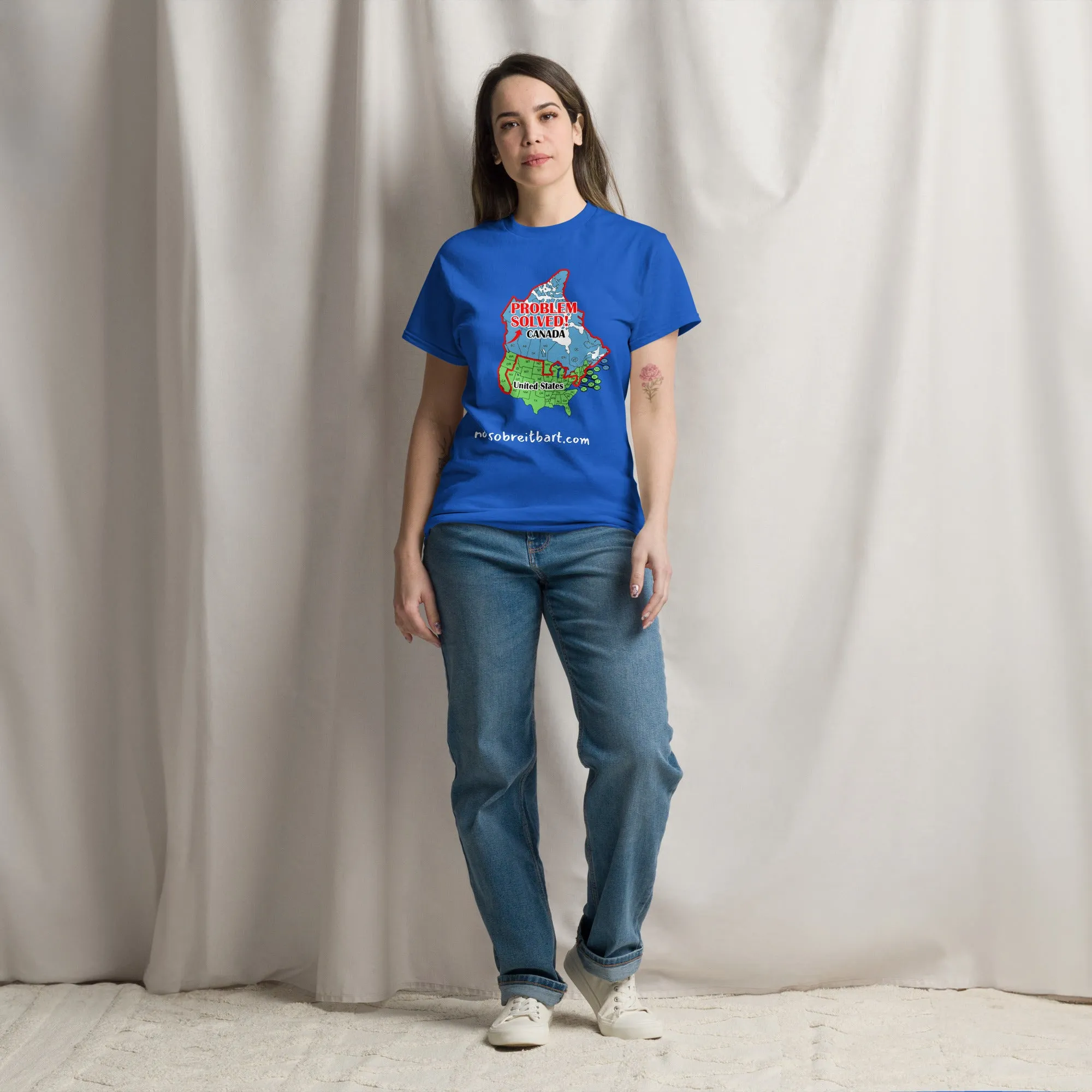 Trump Problem Solved.  Blue States Secede to Canada Unisex classic tee