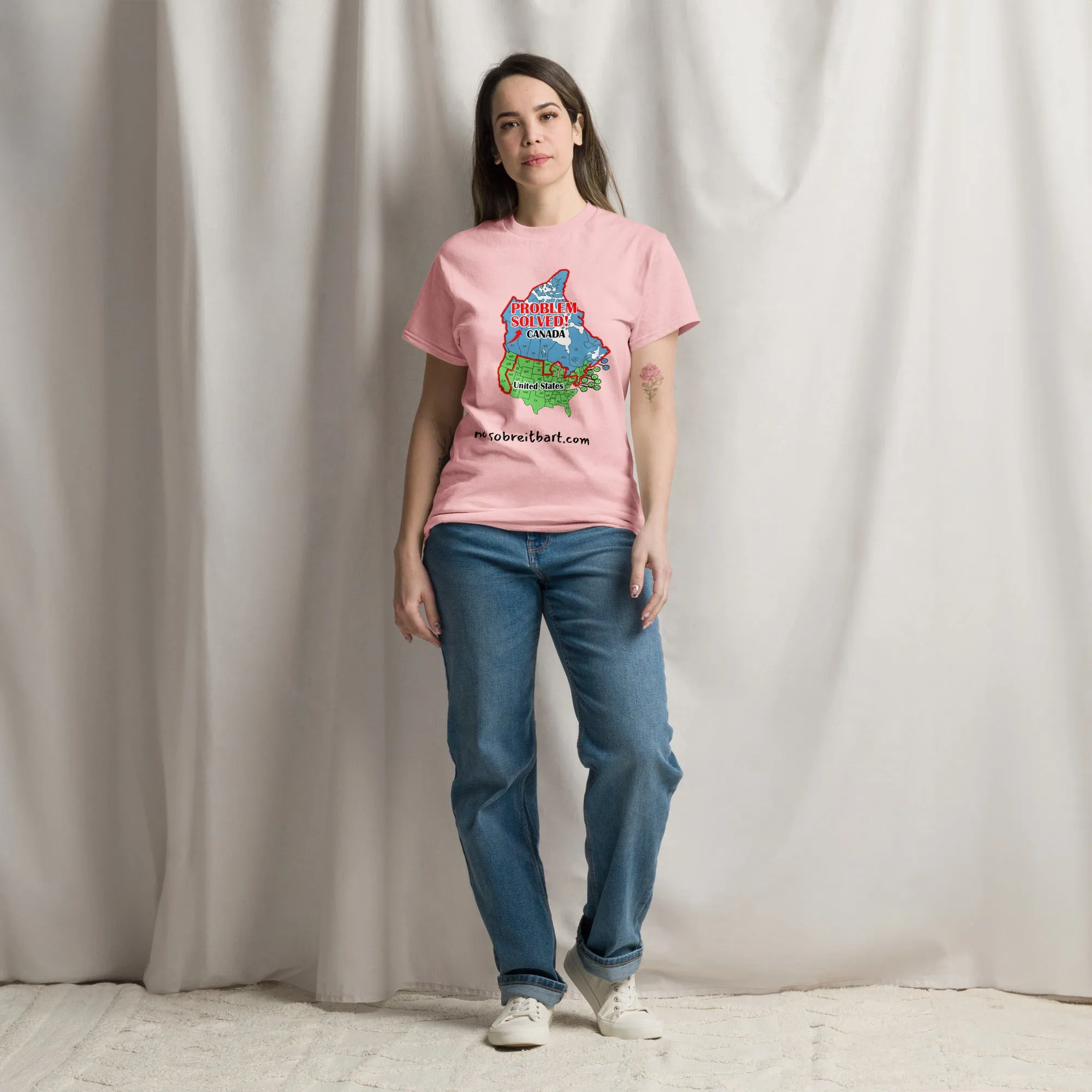 Trump Problem Solved.  Blue States Secede to Canada Unisex classic tee
