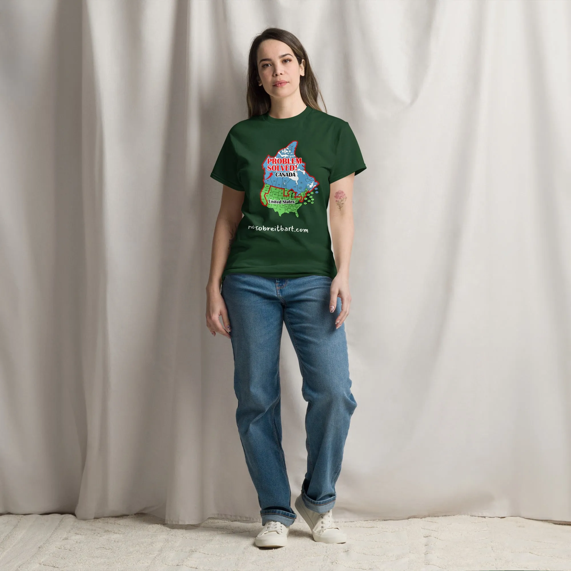 Trump Problem Solved.  Blue States Secede to Canada Unisex classic tee