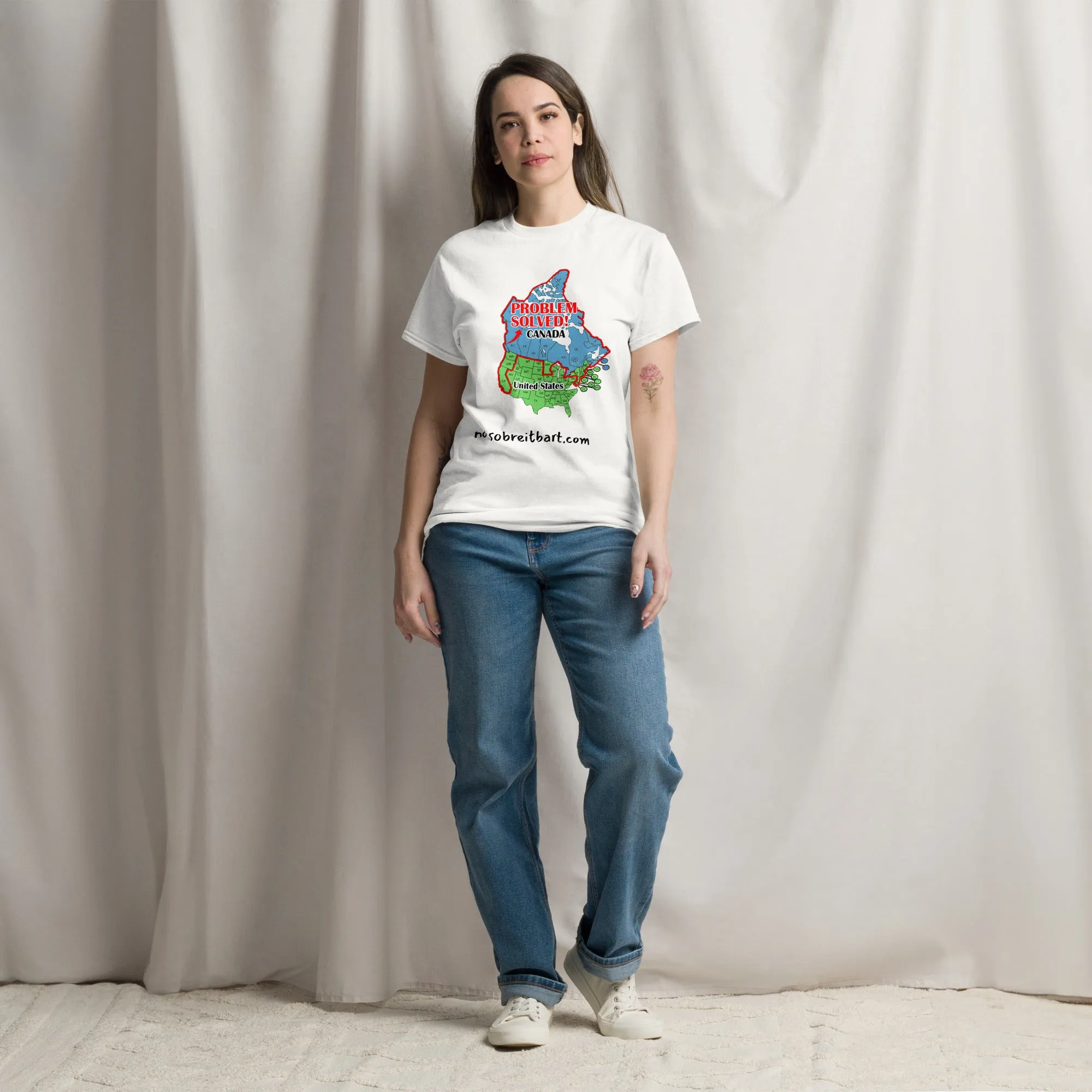 Trump Problem Solved.  Blue States Secede to Canada Unisex classic tee
