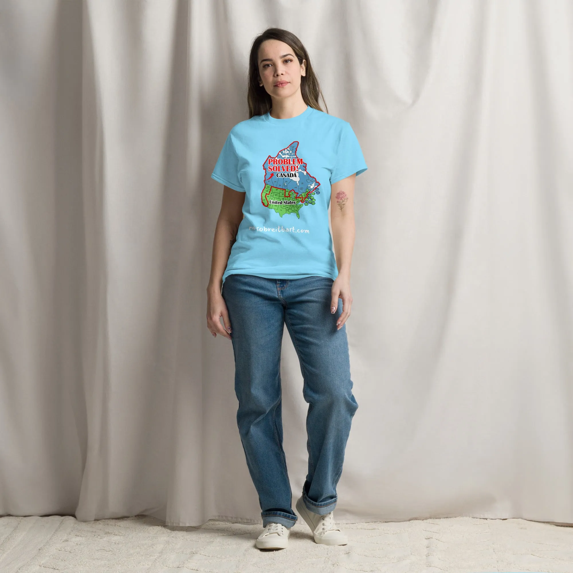 Trump Problem Solved.  Blue States Secede to Canada Unisex classic tee
