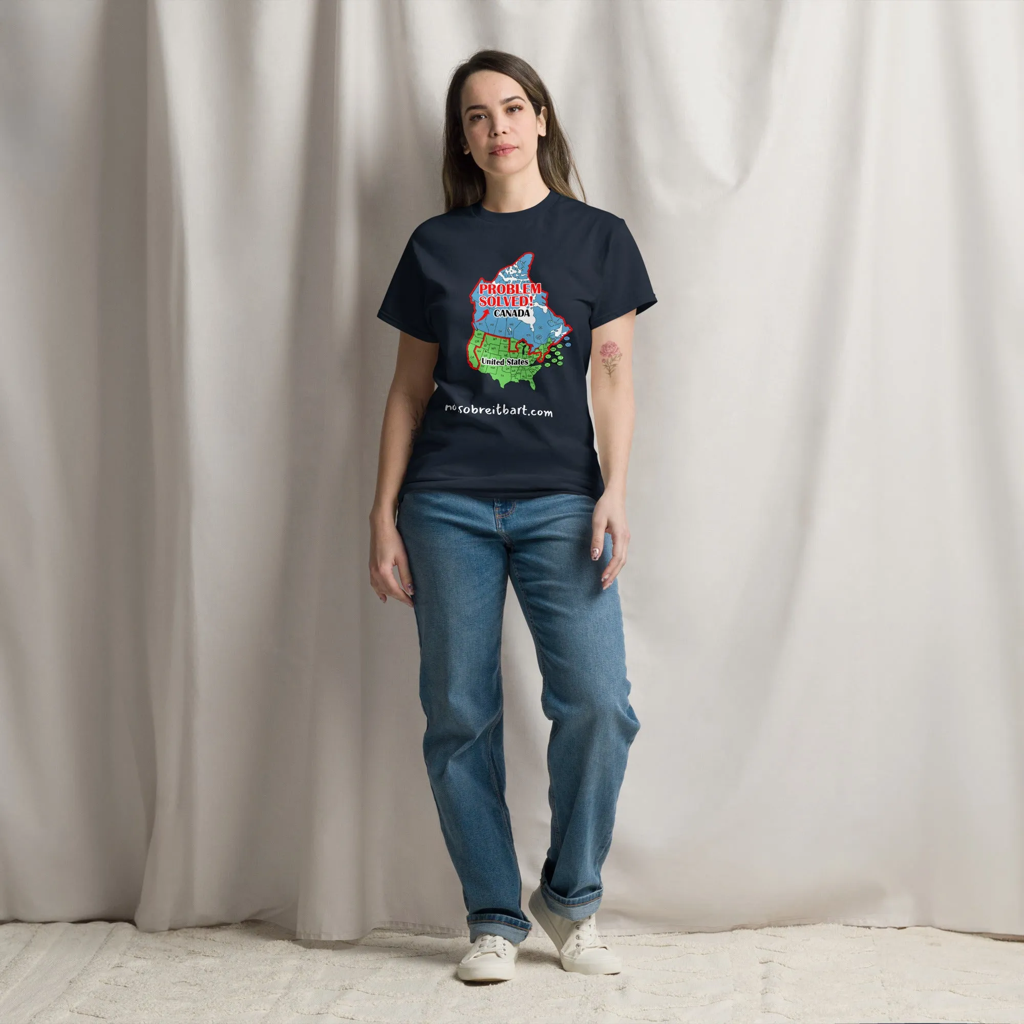 Trump Problem Solved.  Blue States Secede to Canada Unisex classic tee