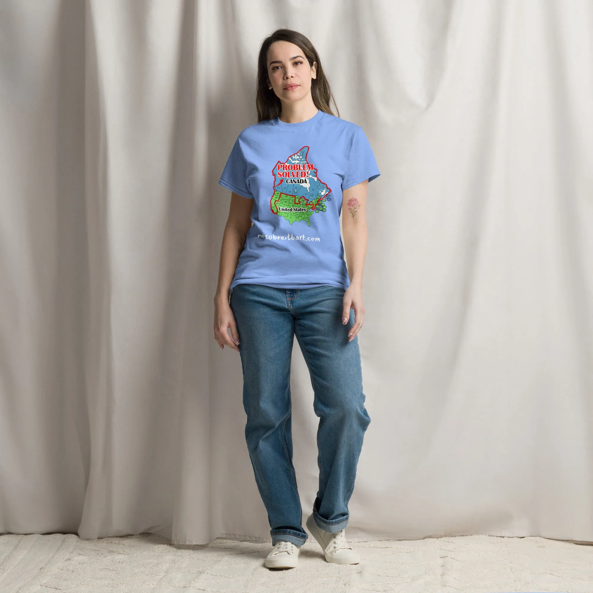 Trump Problem Solved.  Blue States Secede to Canada Unisex classic tee