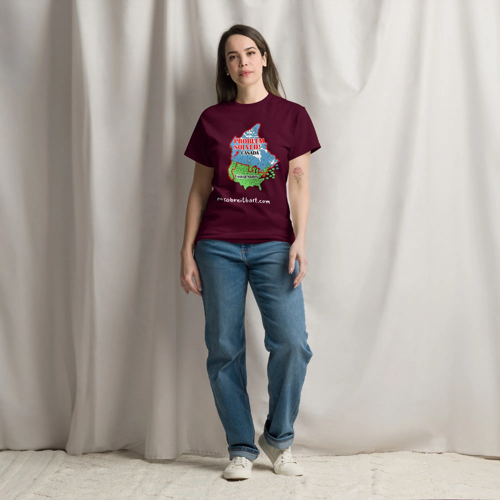 Trump Problem Solved.  Blue States Secede to Canada Unisex classic tee