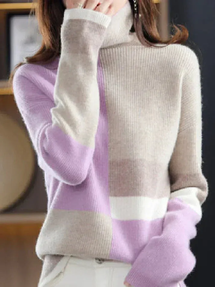 Turtleneck Aura™ | Women's Classic Turtleneck Sweater | Soft Knit, Warm Fabric, Cozy Fit
