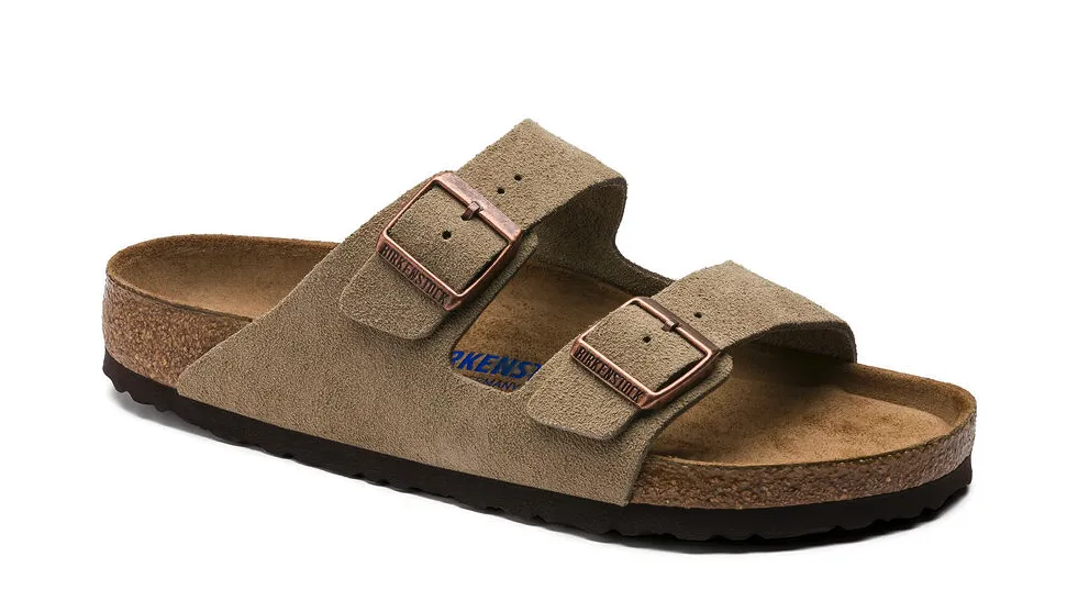 UNISEX BIRKENSTOCK ARIZONA SOFT FOOT BED | TAUPE SUEDE