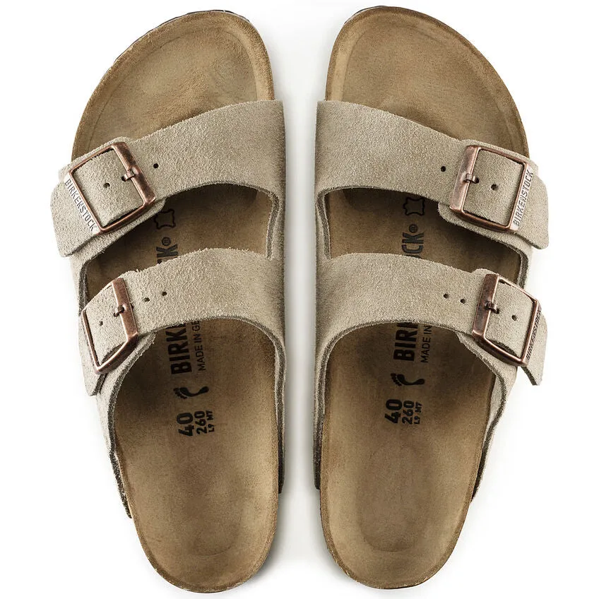 UNISEX BIRKENSTOCK ARIZONA SUEDE LEATHER | TAUPE