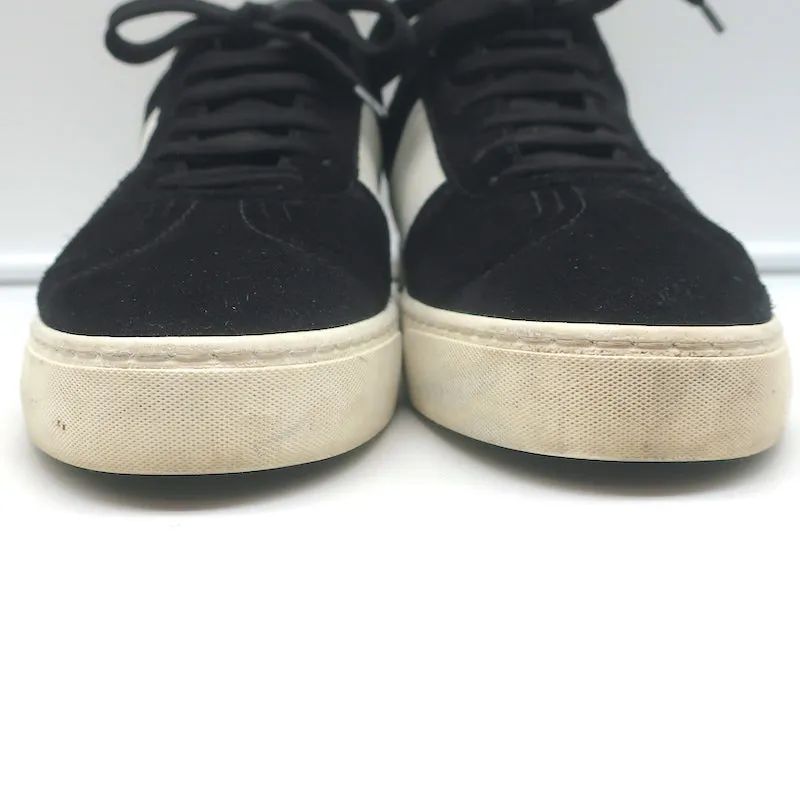 Valentino Fly Crew Low Top Sneakers Black Suede Size 39