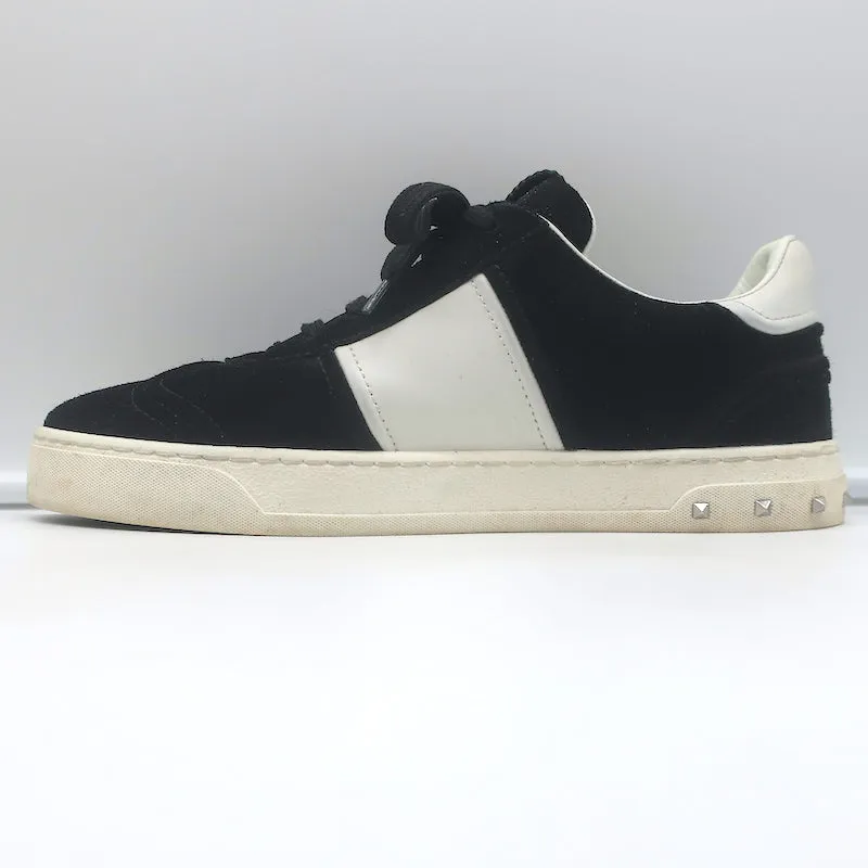 Valentino Fly Crew Low Top Sneakers Black Suede Size 39