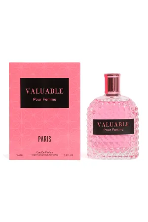 VALUABLE POUR FEMME PARIS SPRAY PERFUME EAU DE PARFUM FOR WOMEN - 100ML/3.4 FL.OZ.