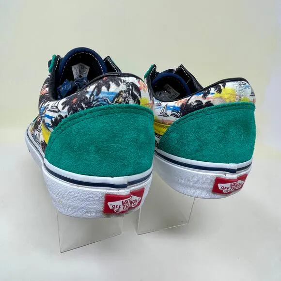 Vans Old Skool Rare Caribbean Men's Sz 9 - Wmns 10 1/2 Green Suede 114.5=I.10.5